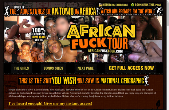 african fuck tour
