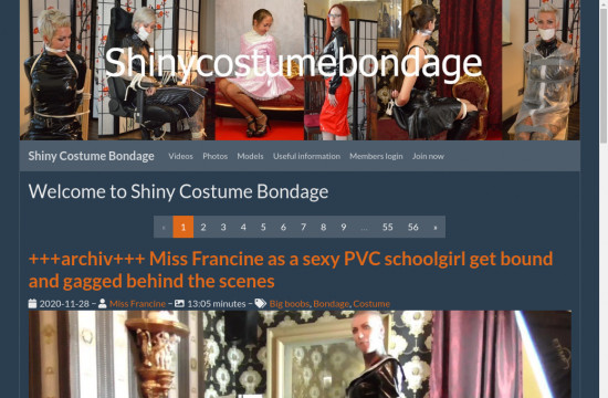 shiny costume bondage