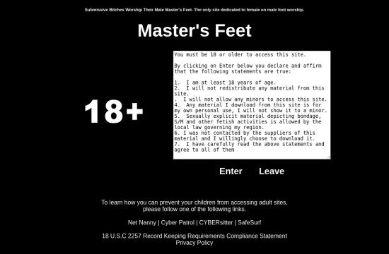 masters feet