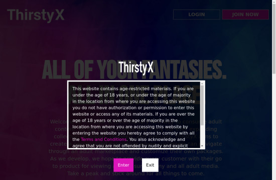 thirsty x