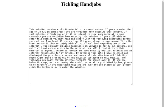 tickling handjobs